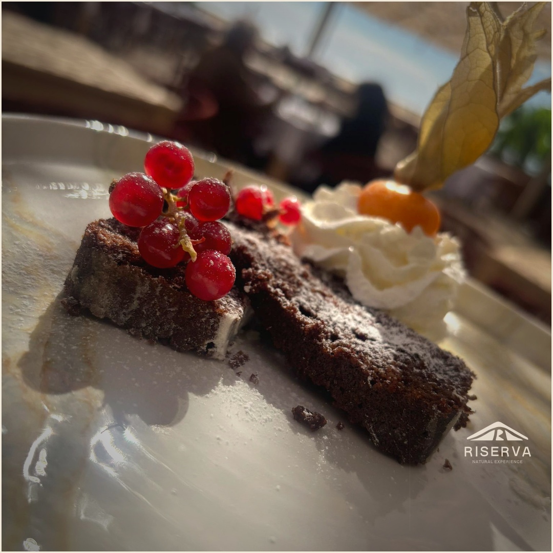 Dessert con vista mare a Riserva Natural Experience