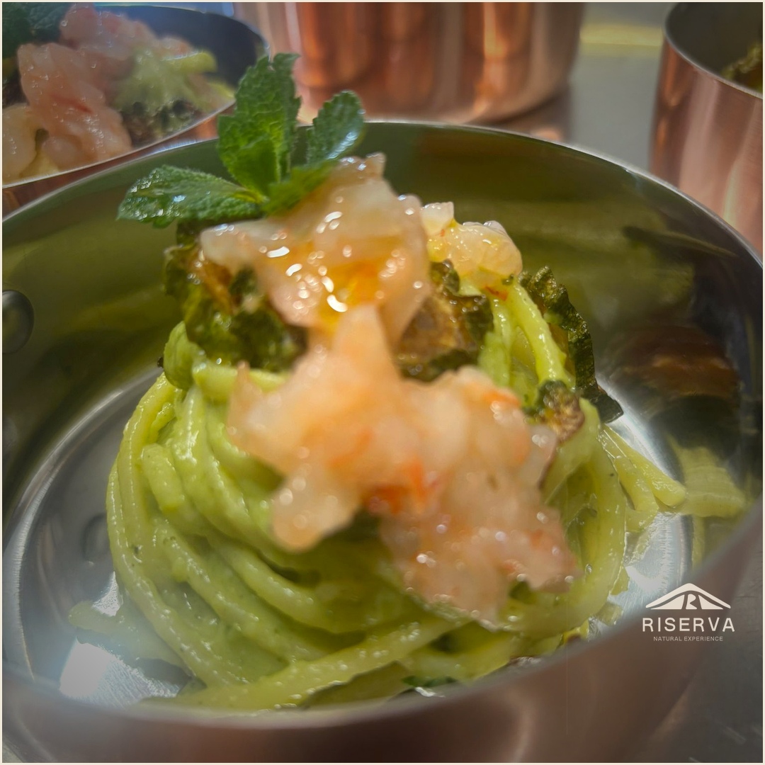 Spaghetti ai gamberi — Riserva Natural Experience